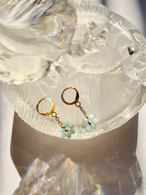 Baby Blue Dangle Earrings