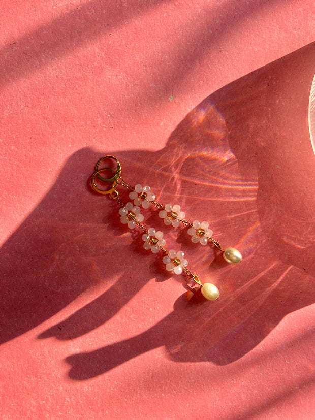 Milky Bloom Pearl Drop Earrings