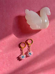 Ice Flower Dangle Earrings