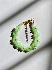 Mint Glow Handmade Beaded Bracelet