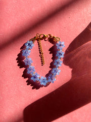 Azure Bloom Beaded Chain