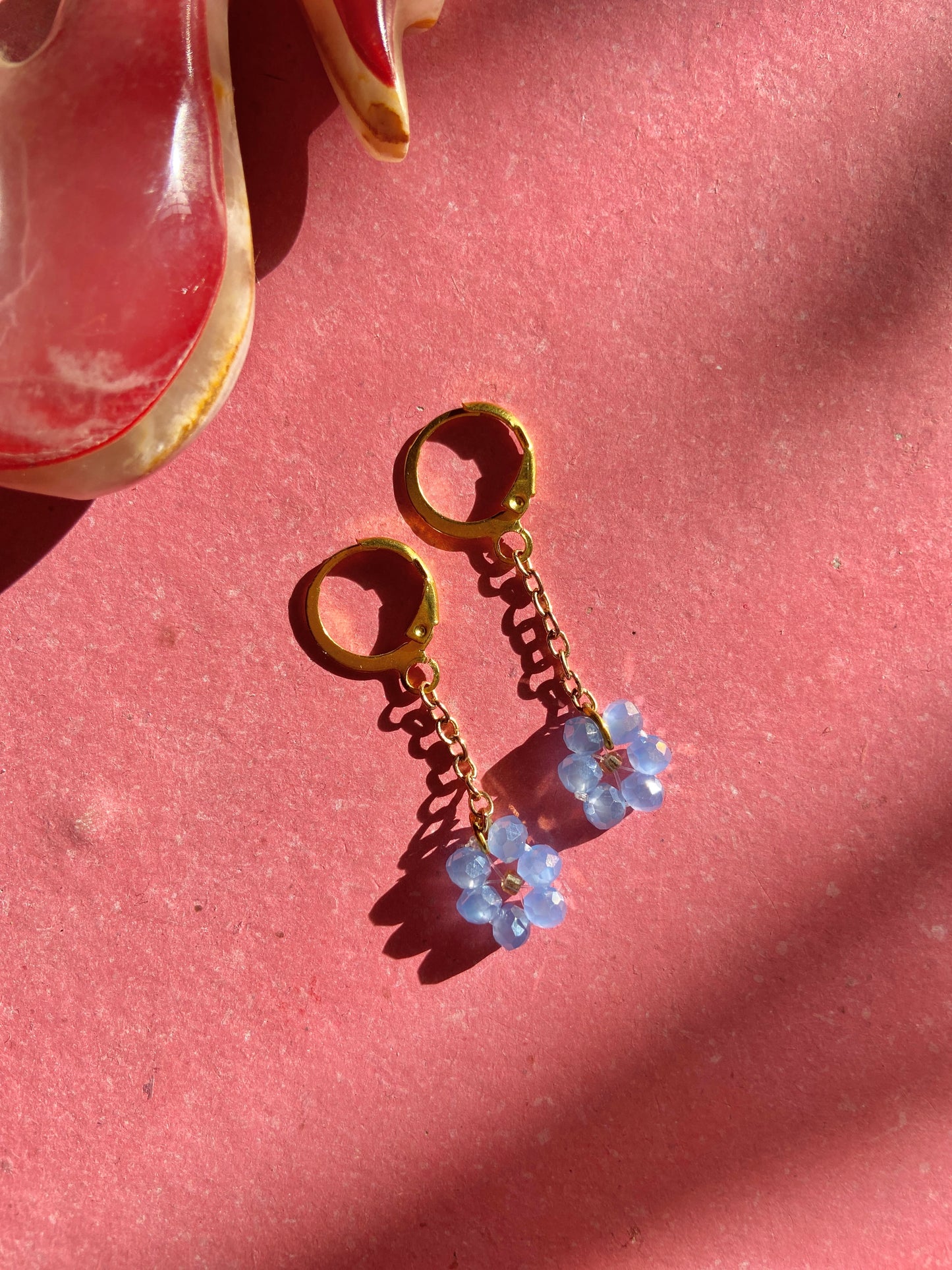 Lavender Luxe Flower Drop Earrings